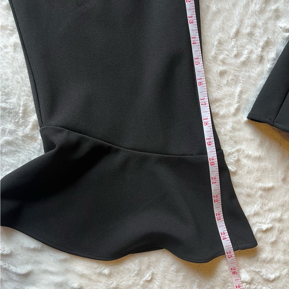 BAR III CROPPED AND RUFFLE BOTTOM FLARED DRESS PANTS NWT - Picture 3 of 7
